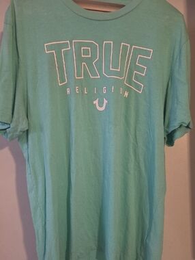 True Religion Short Sleeve Tee in Mint